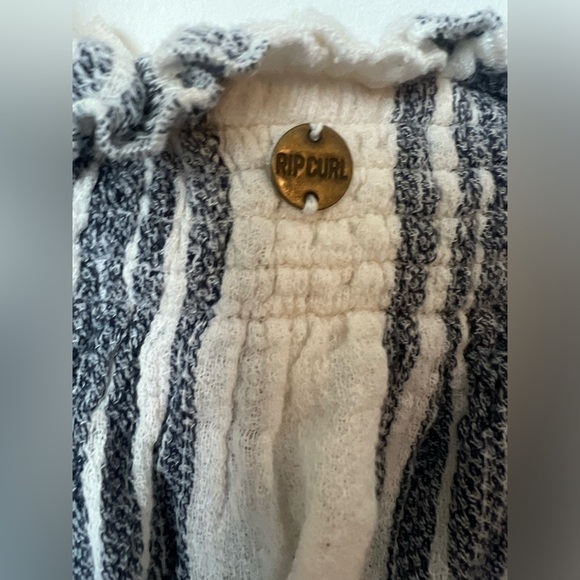 Rip curl Blue and White Seaside Striped Bandeau Top Size Medium - Picture 7 of 7